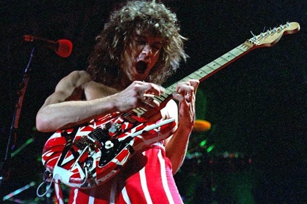 Eddie Van Halen tapping guitar